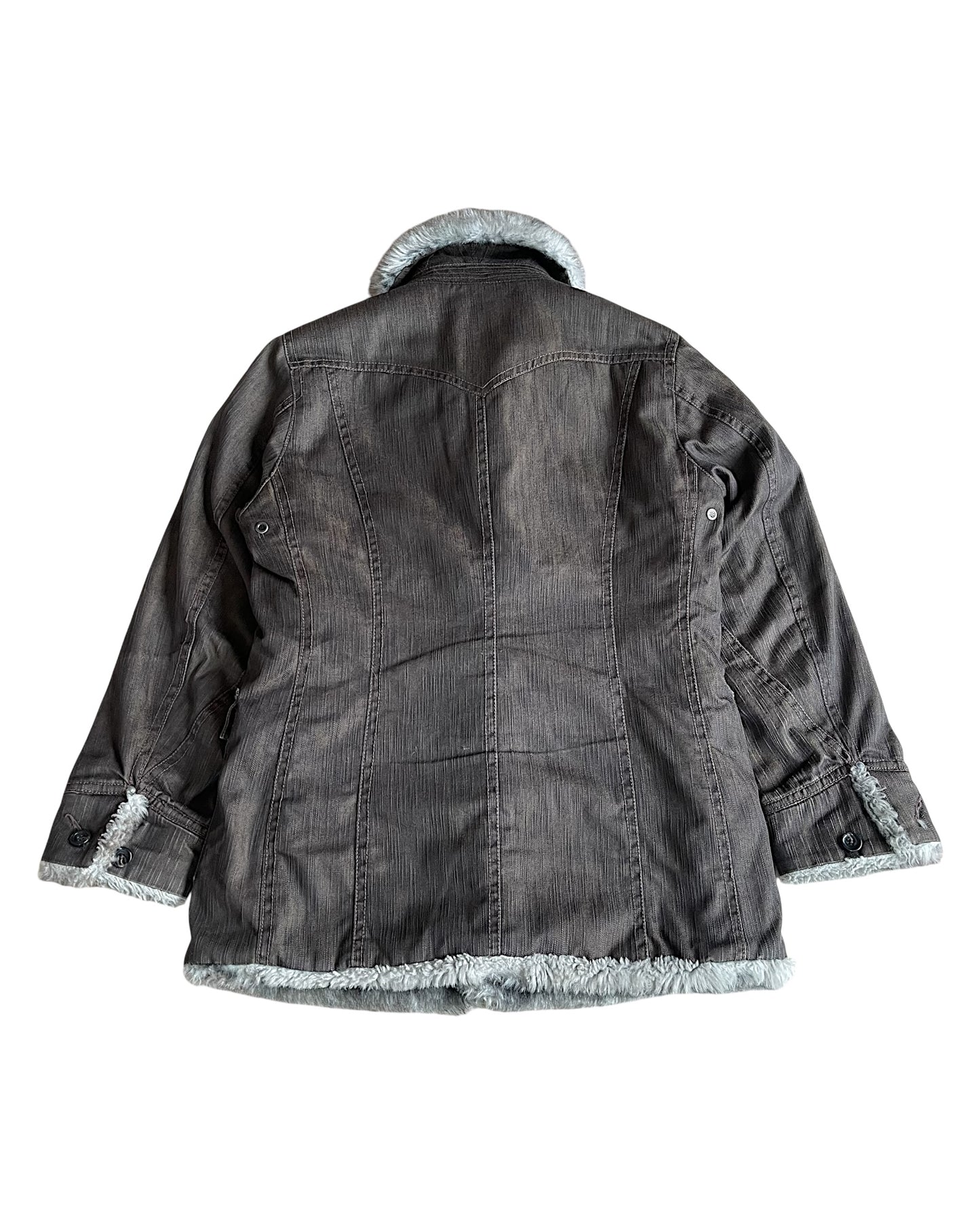 Nicole Club For Men Arctic Faux Fur Coat Jacket