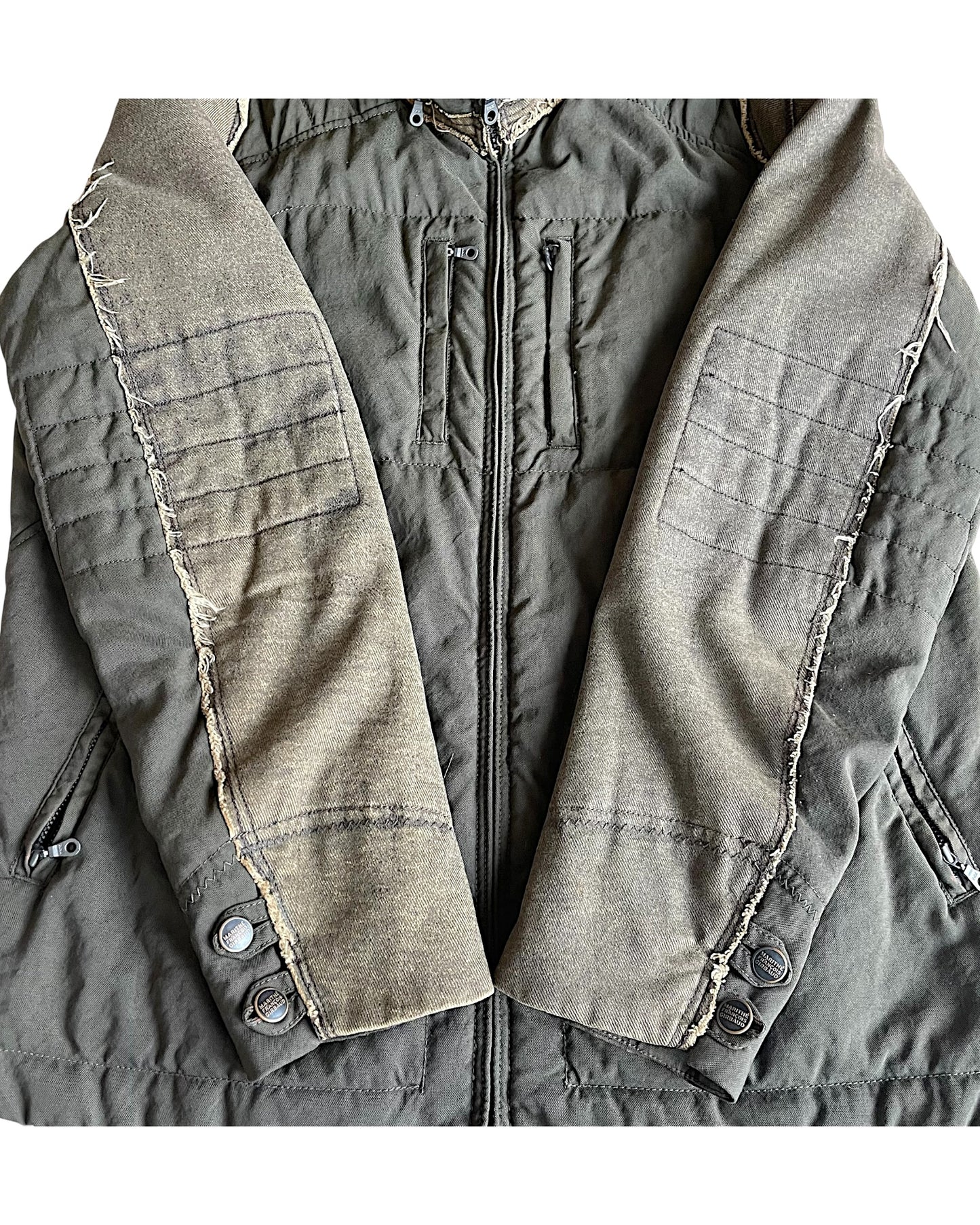 Marithé + François Girbaud Hybrid Denim/Cotton Padded Jacket
