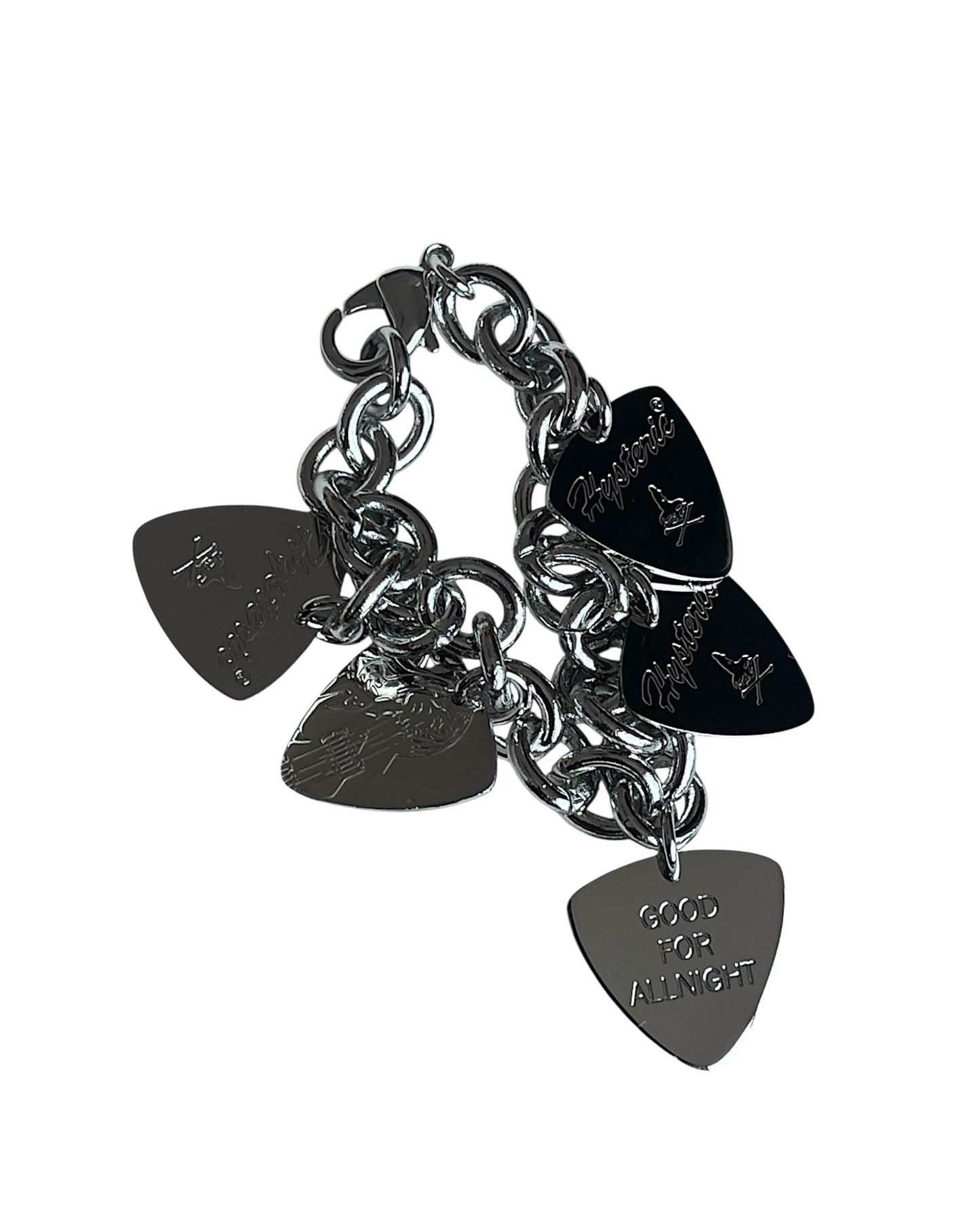 Hysteric Glamour Guitar Picks Women Go Baby Link Bracelet