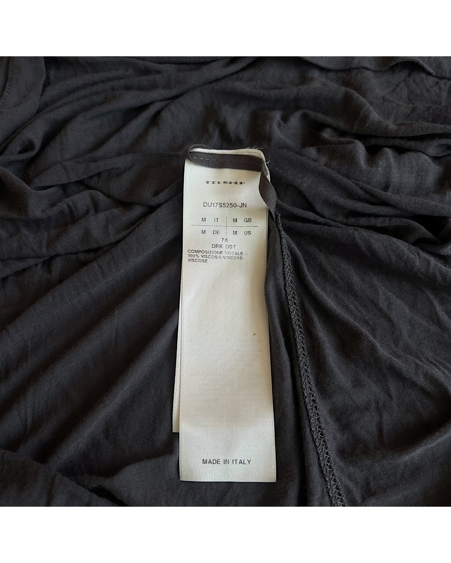 Rick Owens Drkshdw SS17 Dark Dust Viscose Long T-Shirt