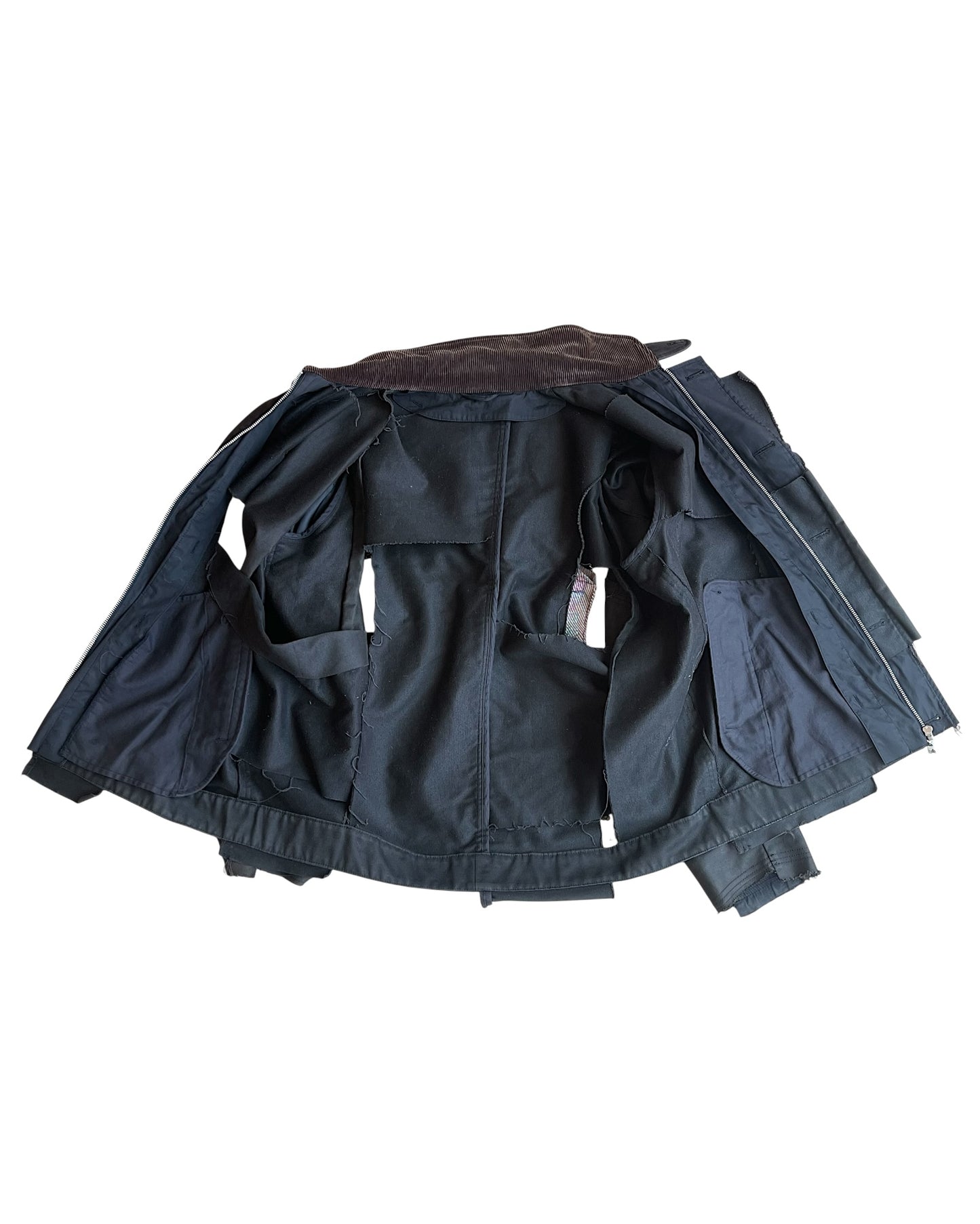 Mihara Yasuhiro FW2016/17 Runway Reconstructed Patchwork Openwork Jacket