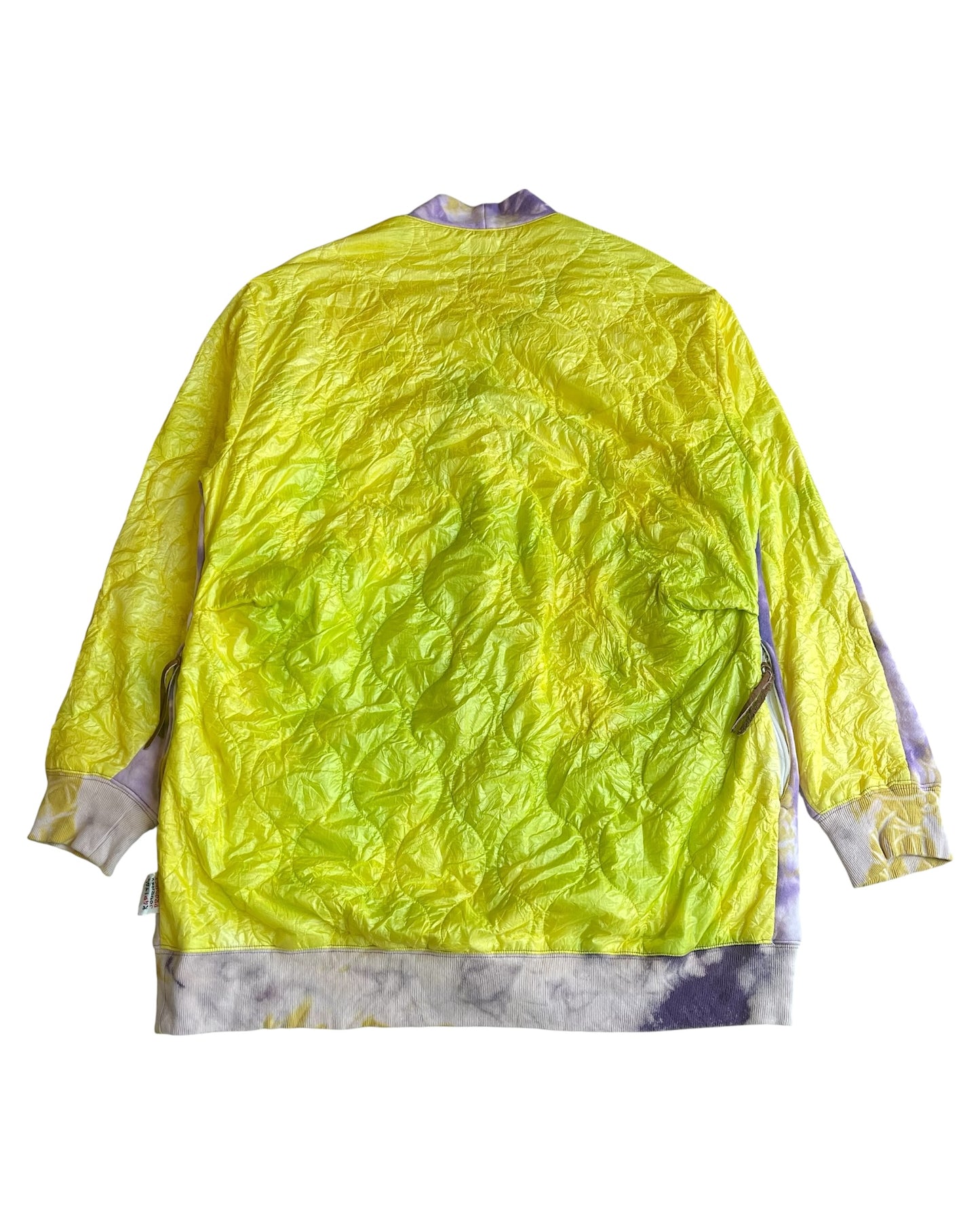 Kapital Journey Product Bibark Tie-Dye Hybrid Quilted Cardigan
