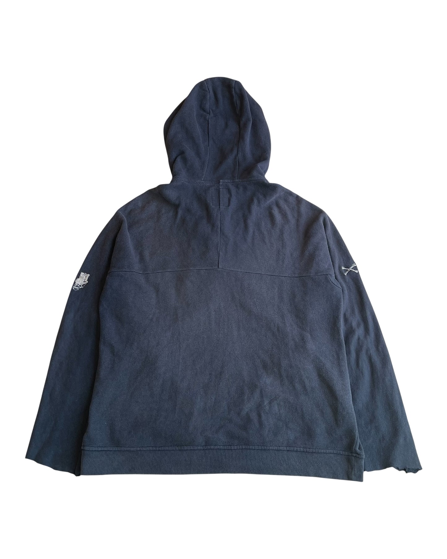 PPFM 2000s Skull Mask Zip-Up Sweatshirt Hoodie