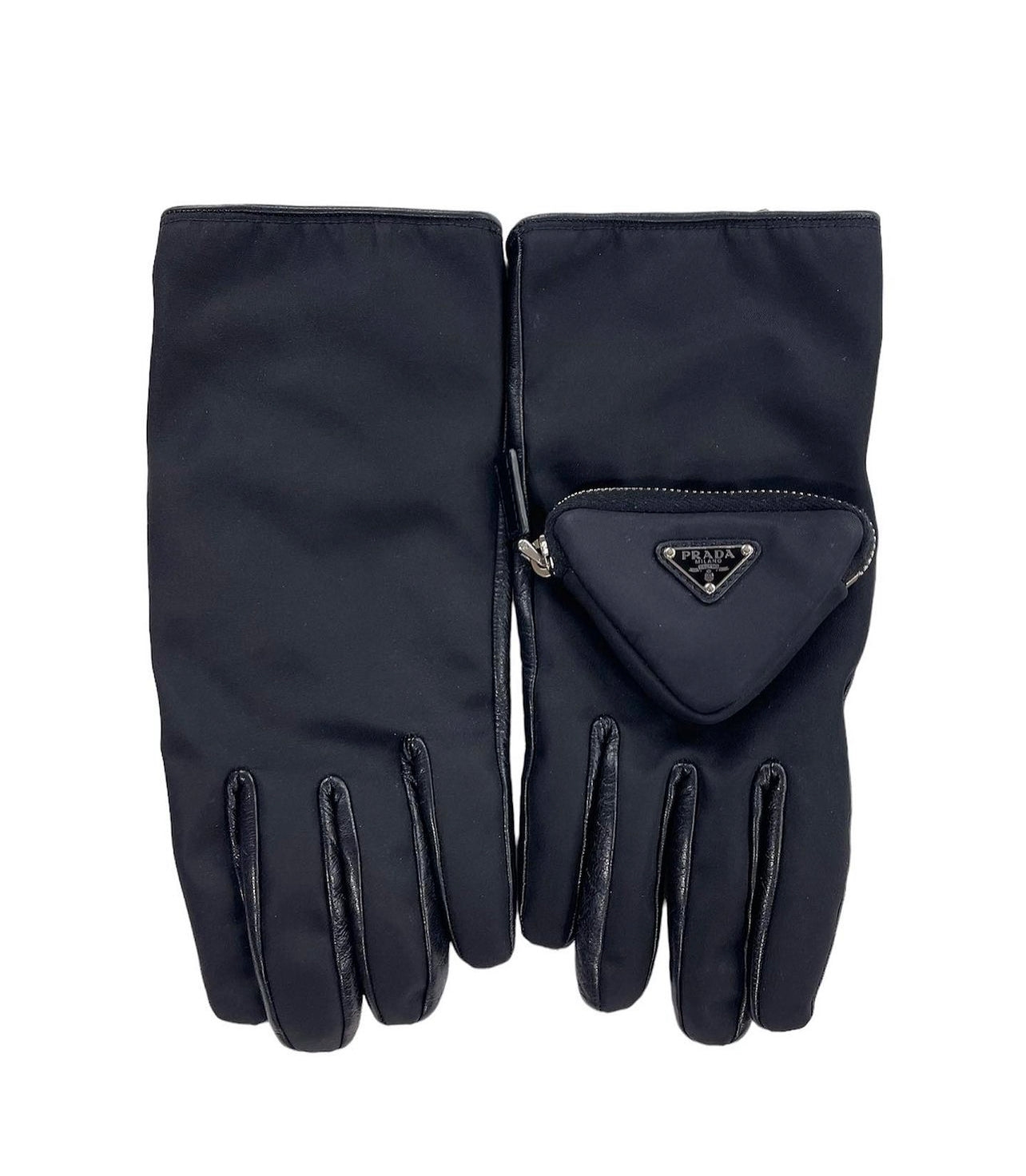 FW2021 Prada Re-Nylon and Napa Leather Gloves