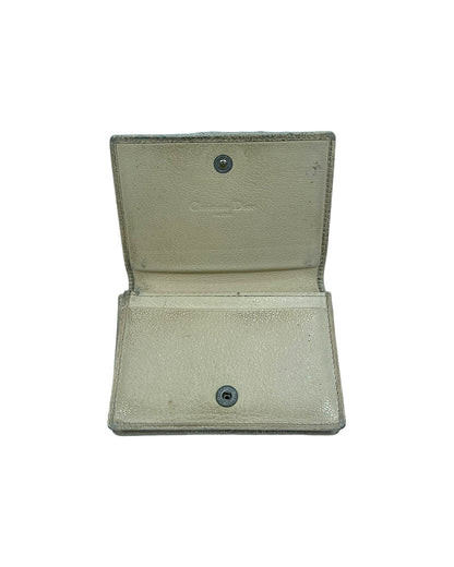 Christian Dior Paris 2000s Monogram Floral Embroidery Wallet