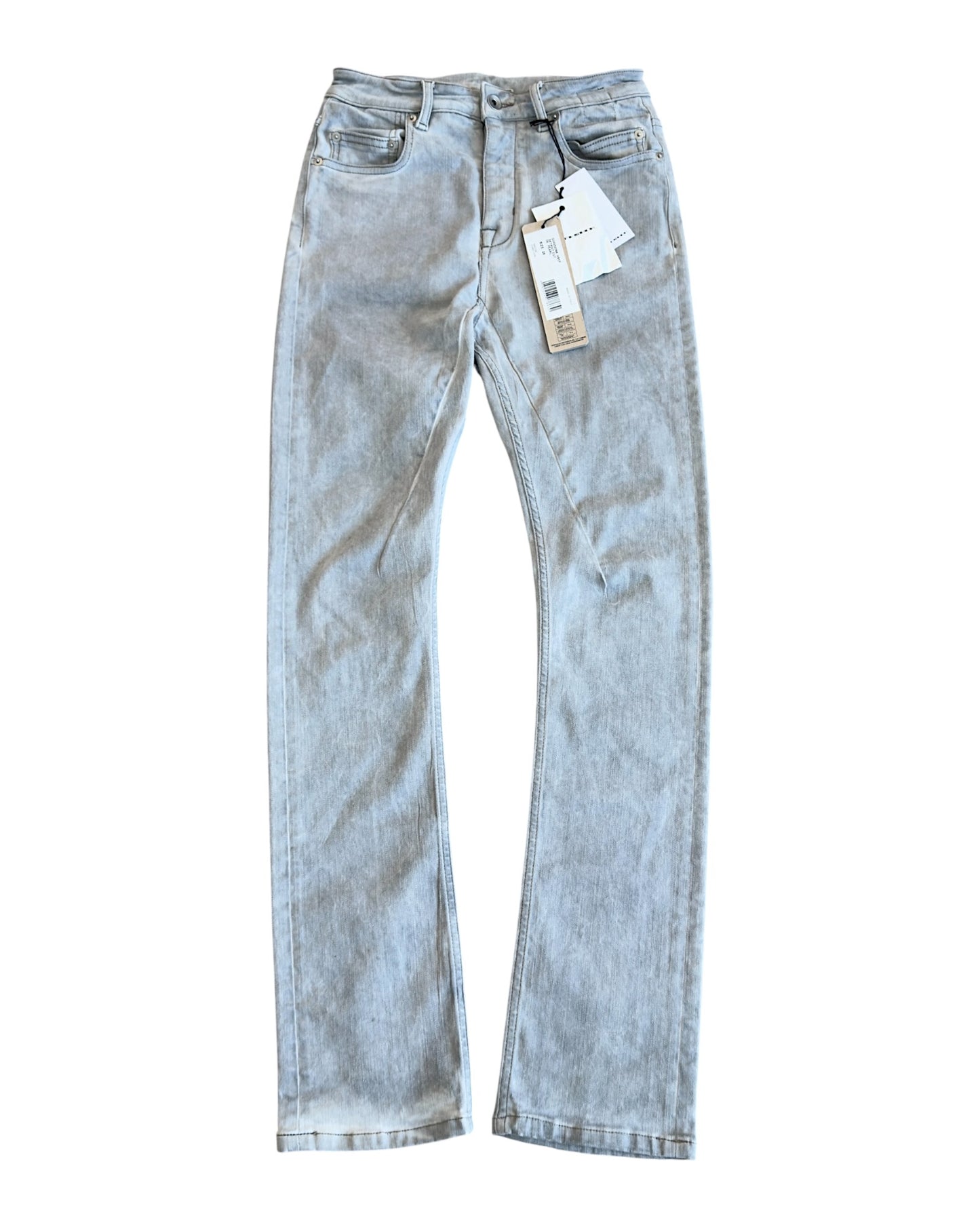 Rick Owens Drkshdw SS22 "Fogachine" Pearl Detroit Cut Denim Jeans