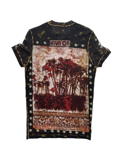 1999 Jean Paul Gaultier Hiva Oa Island Palm Trees Mesh top