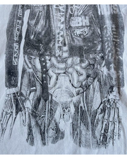 Undercover AW05 "Arts & Crafts" Punk Horse Anatomy 3/4 Length T-Shirt