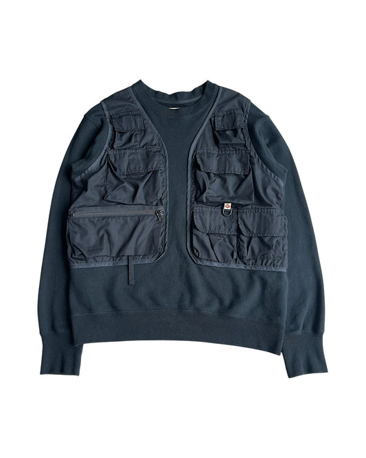 Mountain Research FW14 “Crew w/ Vest” Hybrid Cargo Sweatshirt