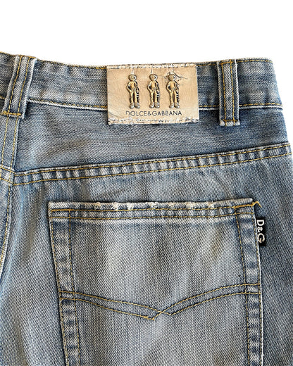 Dolce & Gabbana D&G Jeans Light Wash Straight Denim