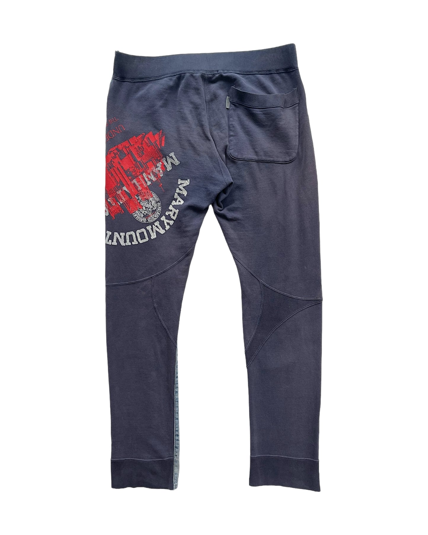 SS2011 Undercover "Underman" Hybrid Sweatpants Denim