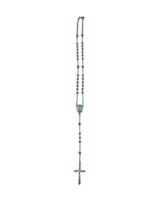 Dolce & Gabbana .925 Sterling Silver Cross Rosary Necklace