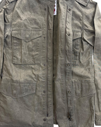 Share Spirit Homme Wrinkle Effect Military M-65 Shirt Jacket