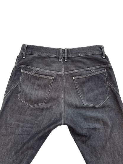 2000s Téte Homme White Stitch Straight Leg Denim