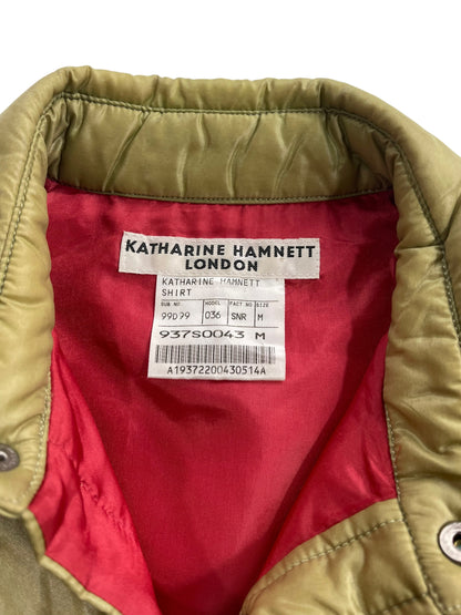 2000s Katharine Hamnett London Lightly Padded Nylon Fill Shirt