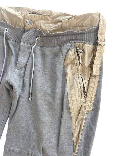 SS2006 Dolce & Gabbana Double Waist Hybrid Sweatpants