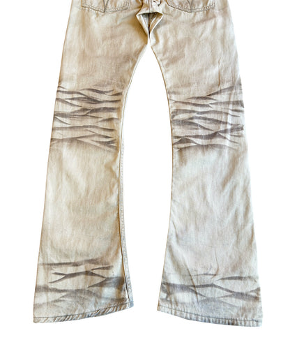 Jackrose Whisker Marble Bootcut Flare Denim Jeans