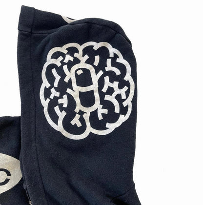 1980/90s Hysteric Glamour Anatomy Skulls Bones Zip Hoodie