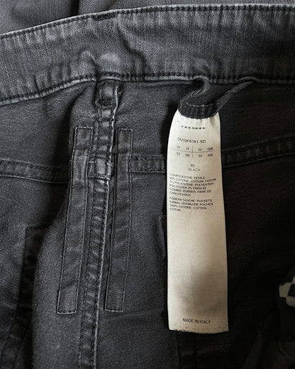 Rick Owens Drkshdw FW19 Faded Black Tyrone Cut Denim Jeans