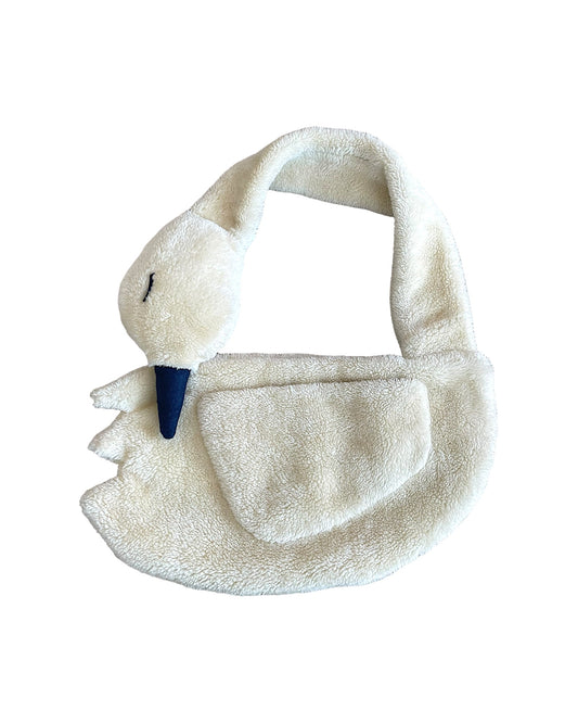 Né-net Fleece Sleeping Swan Animal Series Shoulder Bag