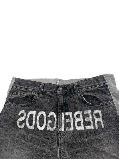 AW2002 Undercover "Witch Cell Division" Rebel Gods Hybrid Denim