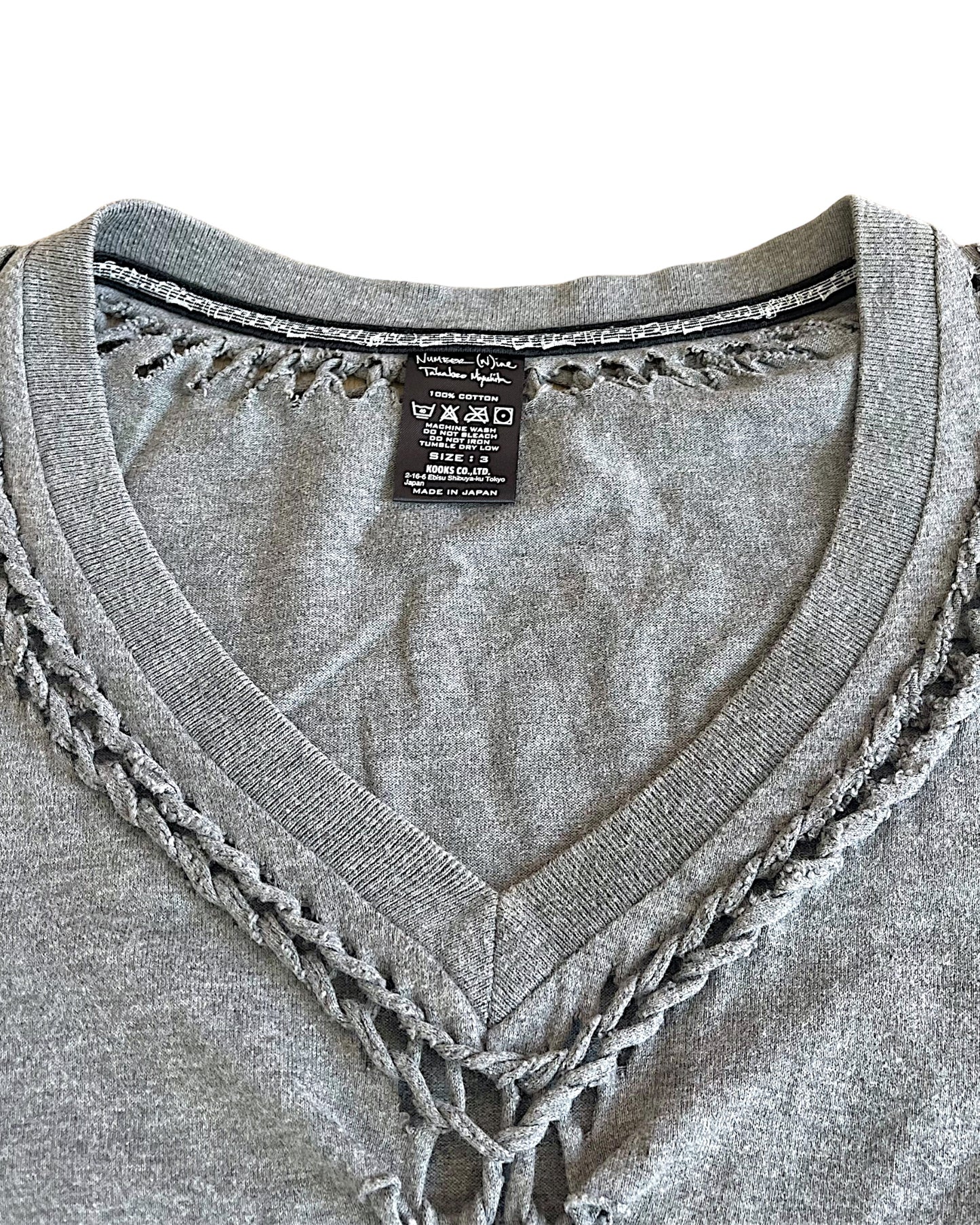 Number (N)ine SS07 'About A Boy' Braided T-Shirt