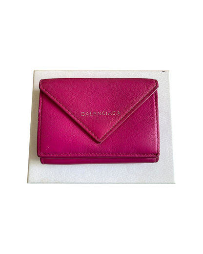 Balenciaga FW17 Trifold Leather Wallet