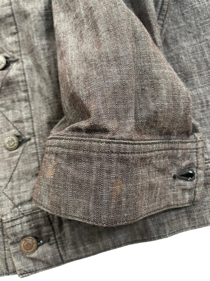 2003 General Research Color Denim Work Trucker Jacket