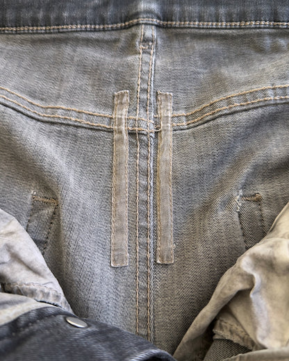 Rick Owens Drkshdw SS2023 Pentagram Dark Dust Detroit Cut Denim Jeans