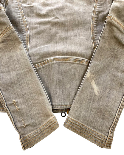 GOA Sand Wash Denim Biker Jacket