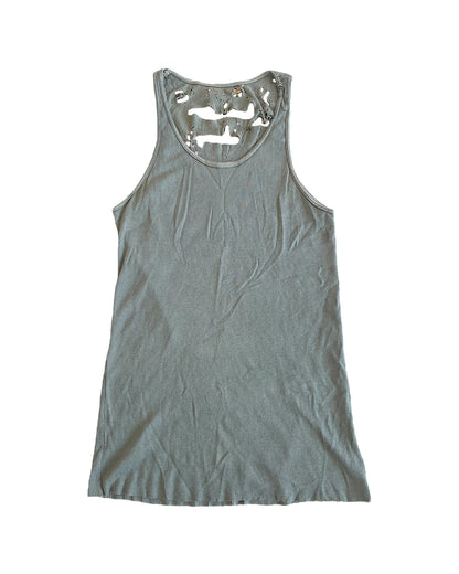 If Six Was Nine 00s Mud Max Pierced Distressed Tank Top