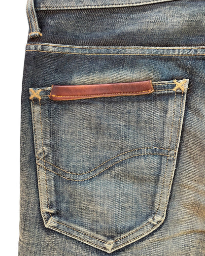 2000s Led Rechwe x Lee Riders Distressed Repair Flare Denim
