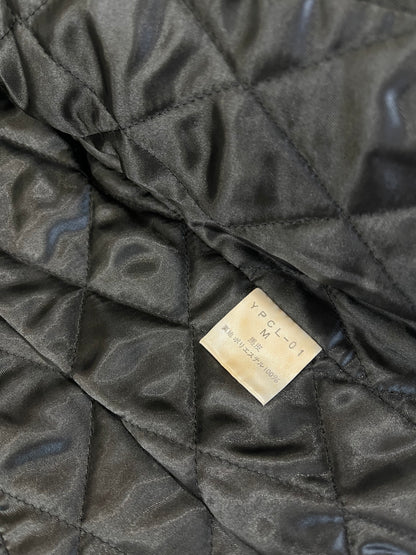 Yoshiyuki Konishi Padded Leather Eyelet Motorcycle Jacket