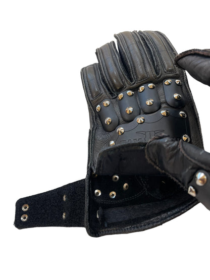 Kadoya Hammer Spike Studded Armor Leather Gloves