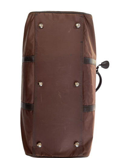 2000 Prada Duffle Luggage Carry On Nylon & Leather Bag