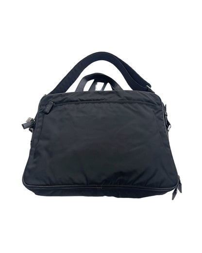Prada AW09 Nylon & Leather Business Laptop Shoulder Bag