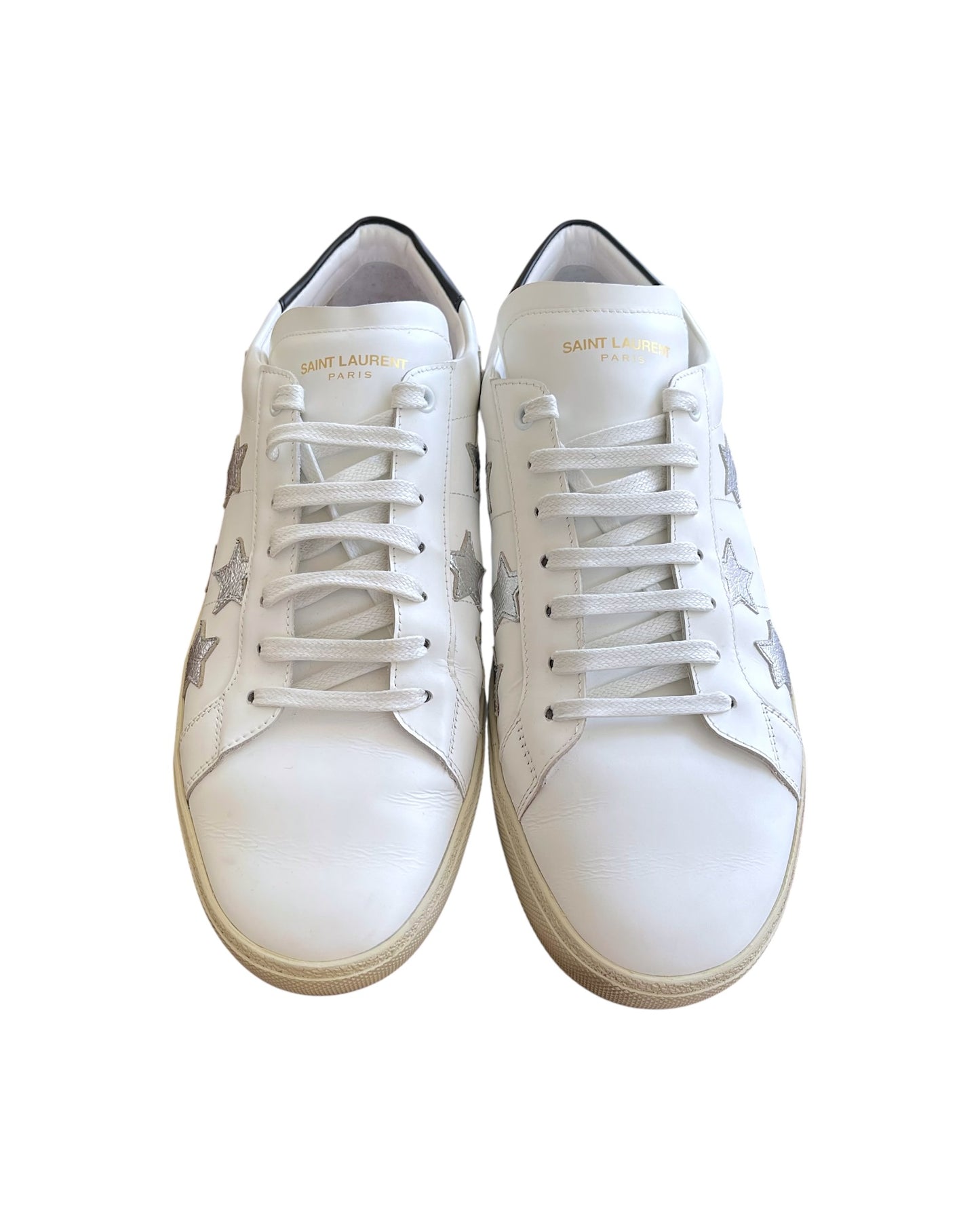 Saint Laurent SL/06 Court Classic Star Leather Low Sneakers