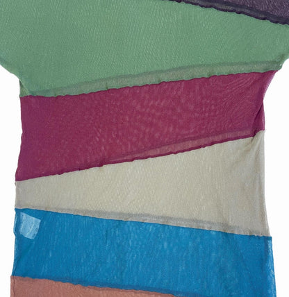 Jean Paul Gaultier Homme Colorblock Mesh Net Top