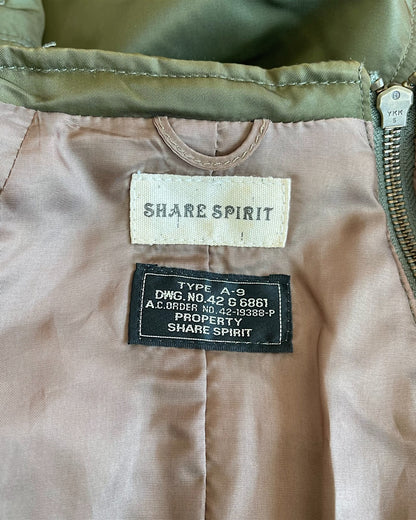 Share Spirit Military Pilot Cargo Light Padded Nylon Jacket
