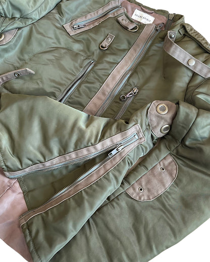 Share Spirit Military Pilot Cargo Light Padded Nylon Jacket