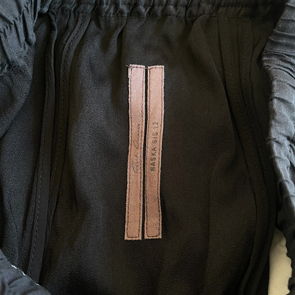 Rick Owens SS12 "Naska" Rayon Acetate Pod Shorts