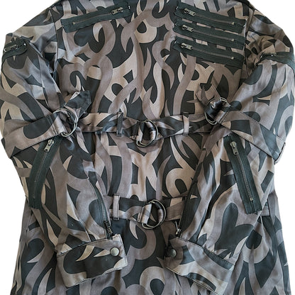 Number (N)ine AW2004 "Give Peace A Chance" Tribal Heart Camo Down Jacket