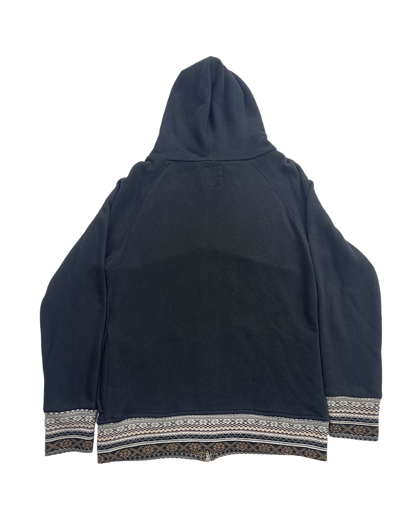 PPFM 2000s Double Hood Knit Aztec Sweatshirt