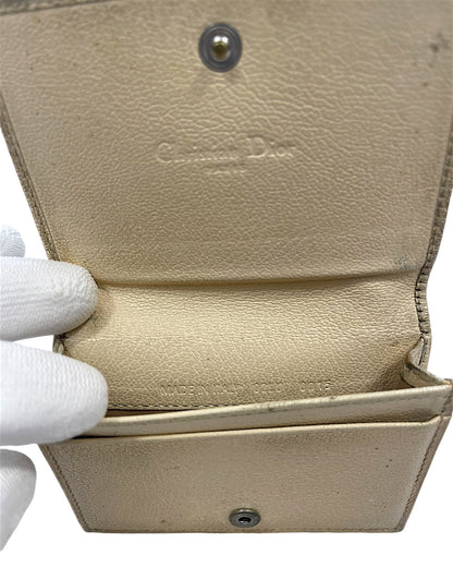 Christian Dior Paris 2000s Monogram Floral Embroidery Wallet