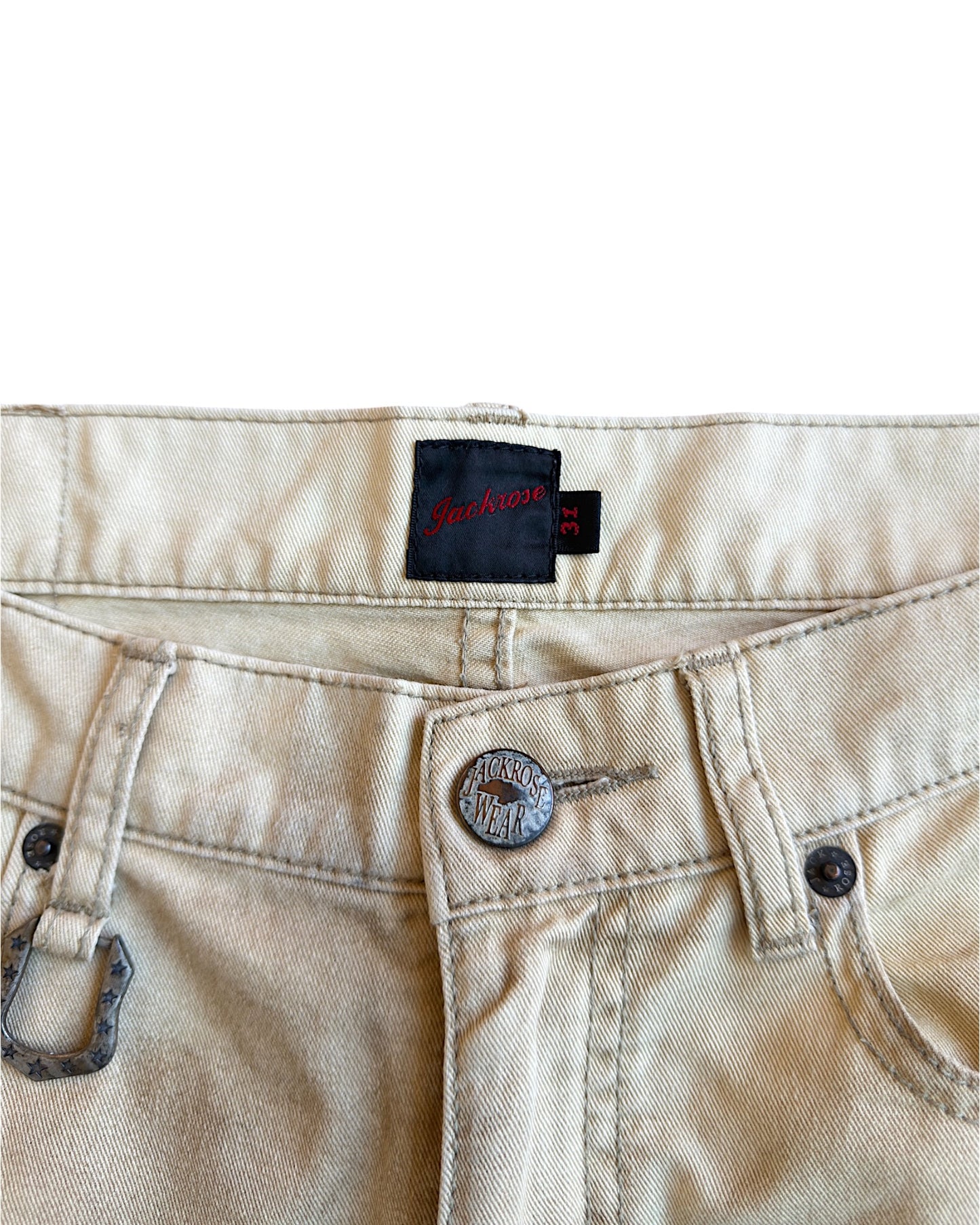 Jackrose Whisker Marble Bootcut Flare Denim Jeans