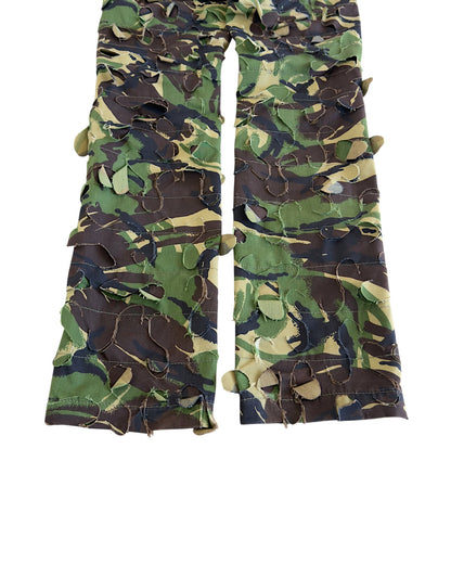 Griffin Blade Cut Distressed British Camo Pants