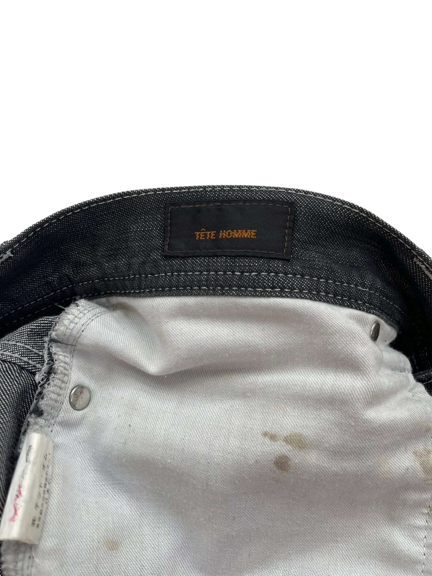 2000s Téte Homme White Stitch Straight Leg Denim