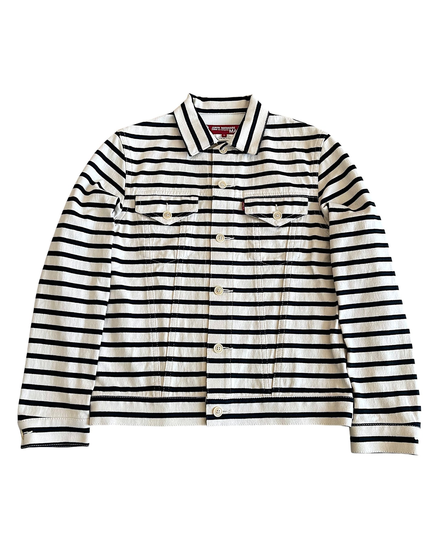 Junya Watanabe SS11 Border Stripes Cotton Trucker Jacket