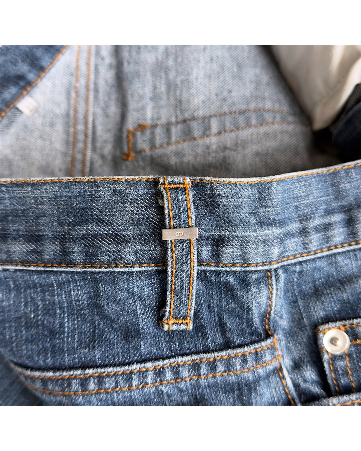 Dior Homme SS06 Indigo Blue Washed Slim Denim Jeans