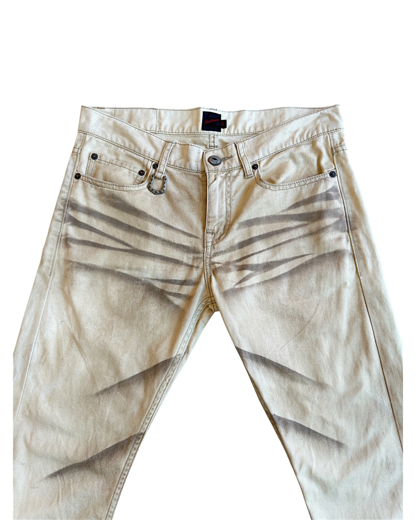 Jackrose Whisker Marble Bootcut Flare Denim Jeans